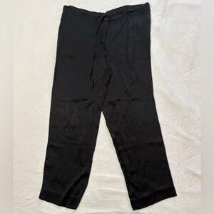 DKNY Womens Small  High-Rise Straight-Leg Pants Black Business Y2K Whimsygoth